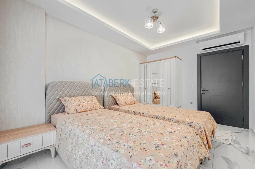 Purchase  2+1 apartment in Alanya, Mahmutlar district - new furniture and sea view 13 