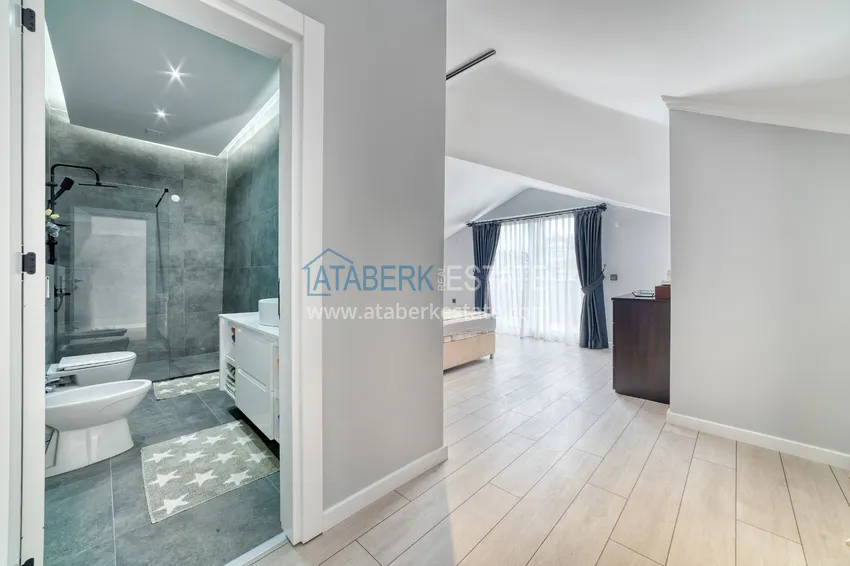 Purchase  4+1 duplex in Alanya, Oba district - furnished penthouse for a residence permit 19 