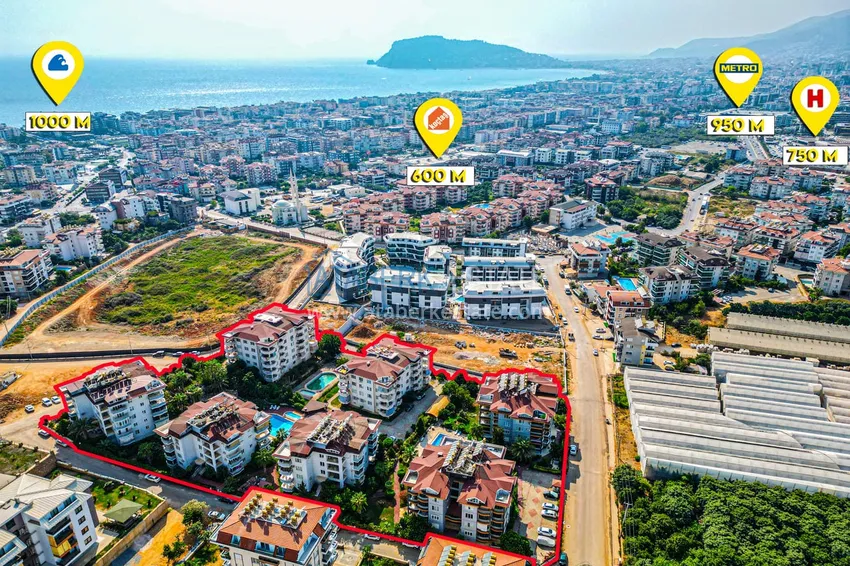 4+1 duplex in Alanya, Oba district - furnished penthouse for a residence permit 1 