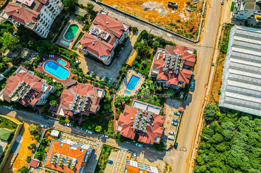 4+1 duplex in Alanya, Oba district - furnished penthouse for a residence permit 4 