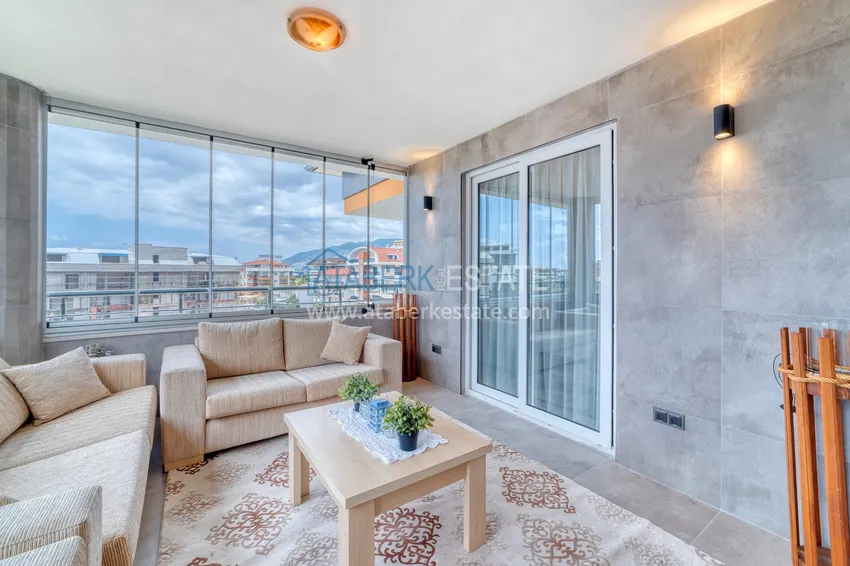 Purchase  4+1 duplex in Alanya, Oba district - furnished penthouse for a residence permit 8 