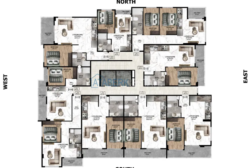 Buy cheap Apartment 1+1 in the center of Alanya — property for a residence permit and citizenship 1 