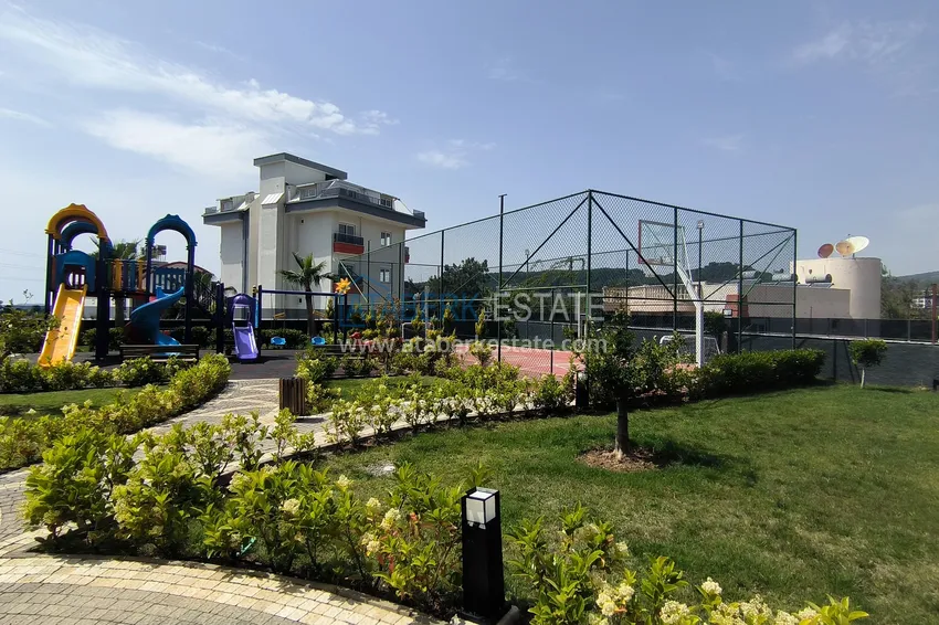 Finished apartment with sea view — Alanya, Avsallar district 12 