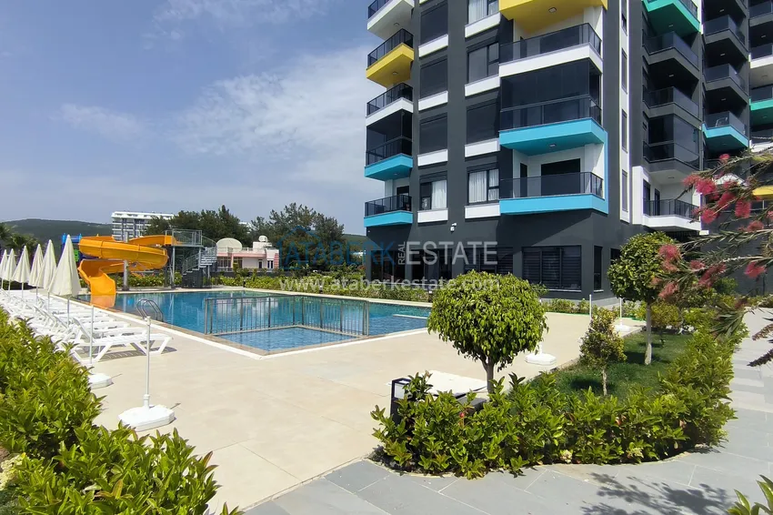 Finished apartment with sea view — Alanya, Avsallar district 3 