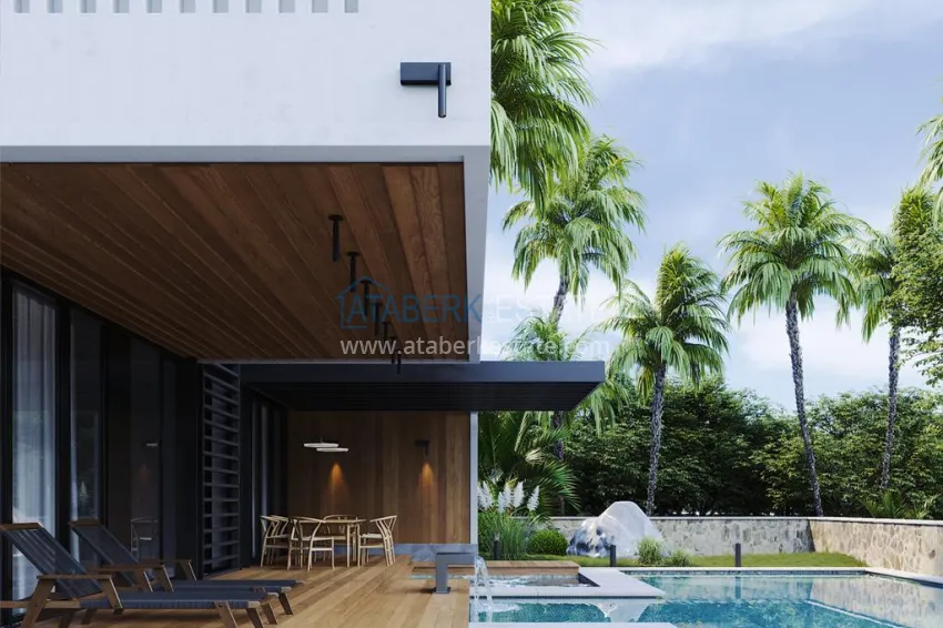 Luxury real estate for citizenship and residence permit in Alanya - 3+1 villa with private pool in a mountainous area in Bektash 10 