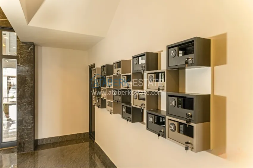 3+1 apartment in Alanya, Oba district - single-level layout and citizenship 11 