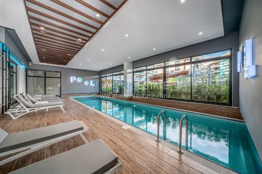 3+1 apartment in Alanya, Oba district - single-level layout and citizenship 15 