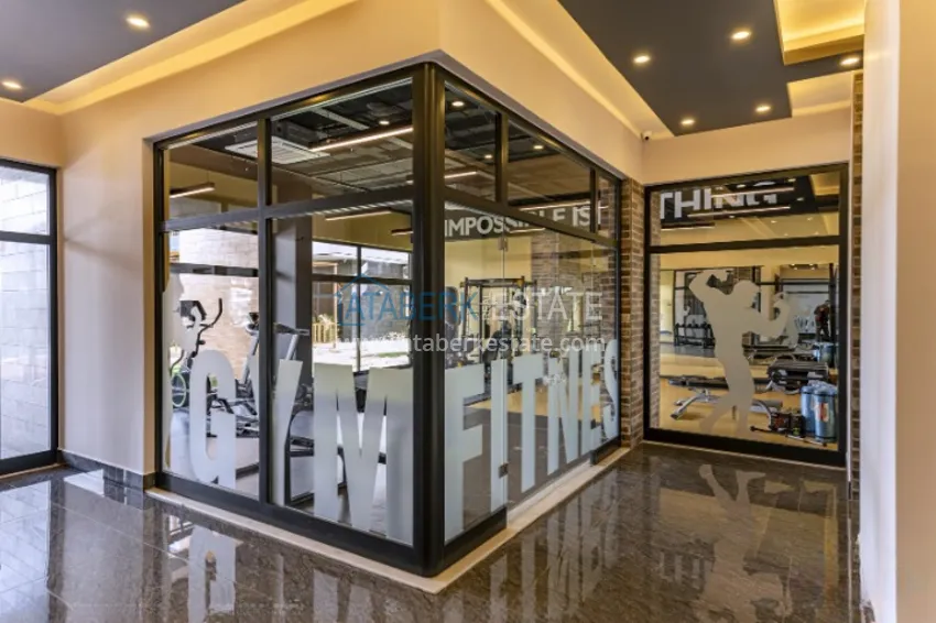 3+1 apartment in Alanya, Oba district - single-level layout and citizenship 17 