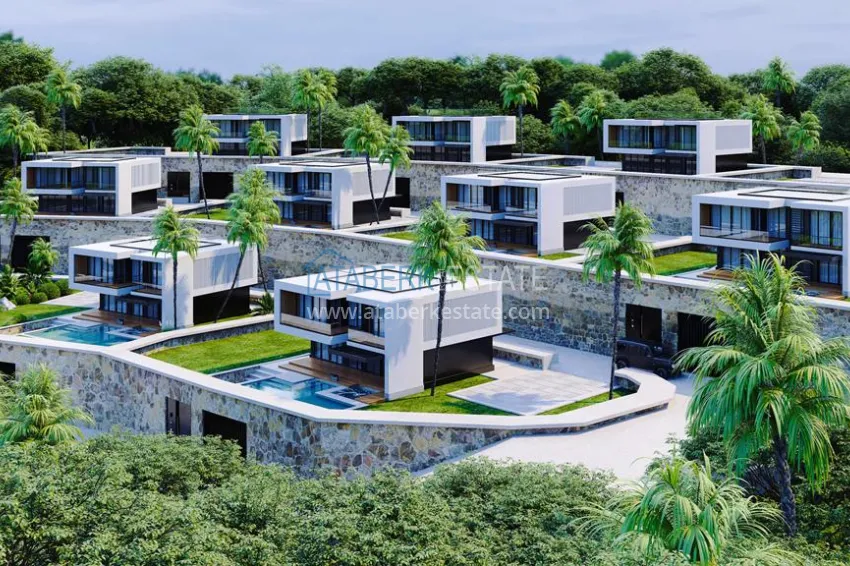 Luxury real estate for citizenship and residence permit in Alanya - 3+1 villa with private pool in a mountainous area in Bektash 3 