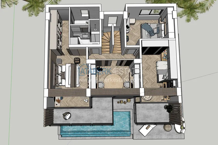 Buy cheap Luxury real estate for citizenship and residence permit in Alanya - 3+1 villa with private pool in a mountainous area in Bektash 3 