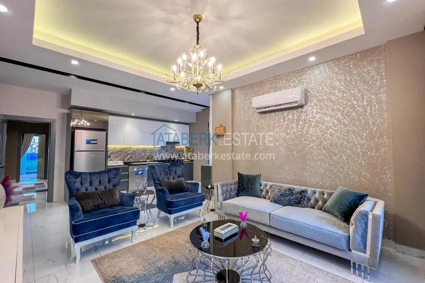 Purchase 3+1 apartment in Alanya, Oba district - single-level layout and citizenship 3 