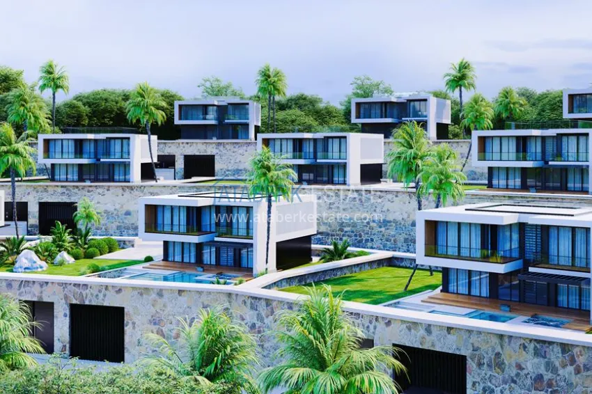 Luxury real estate for citizenship and residence permit in Alanya - 3+1 villa with private pool in a mountainous area in Bektash 6 