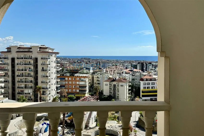 Purchase 2+1 apartment with furniture and sea view in Cikcilli - property for a residence permit in Alanya 12 