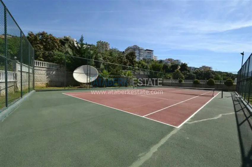 2+1 apartment with furniture and sea view in Cikcilli - property for a residence permit in Alanya 14 