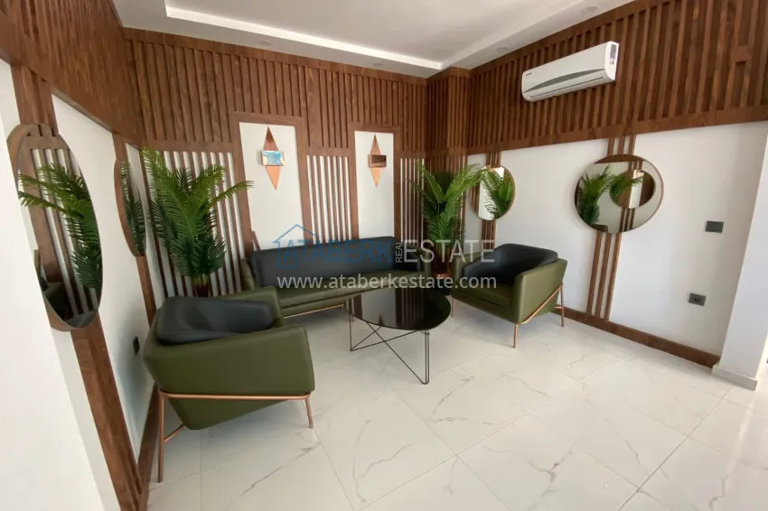 2+1 duplex in Alanya, Oba district - furnished penthouse 14 