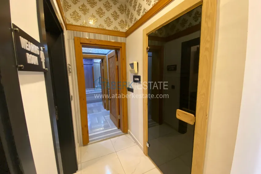 2+1 duplex in Alanya, Oba district - furnished penthouse 19 