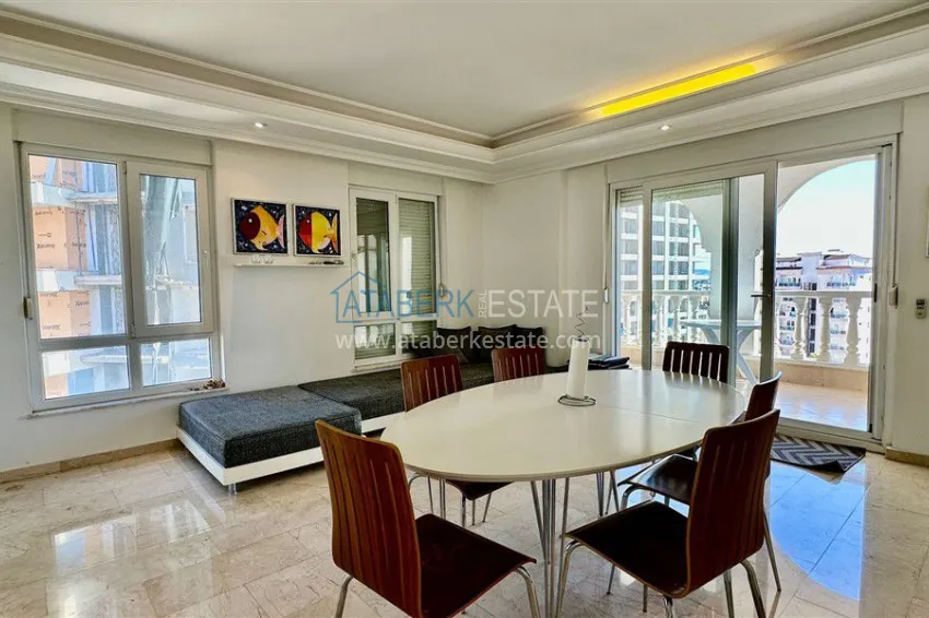 Purchase 2+1 apartment with furniture and sea view in Cikcilli - property for a residence permit in Alanya 1 