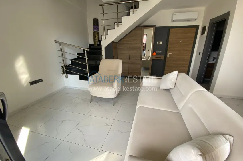 Purchase 2+1 duplex in Alanya, Oba district - furnished penthouse 1 