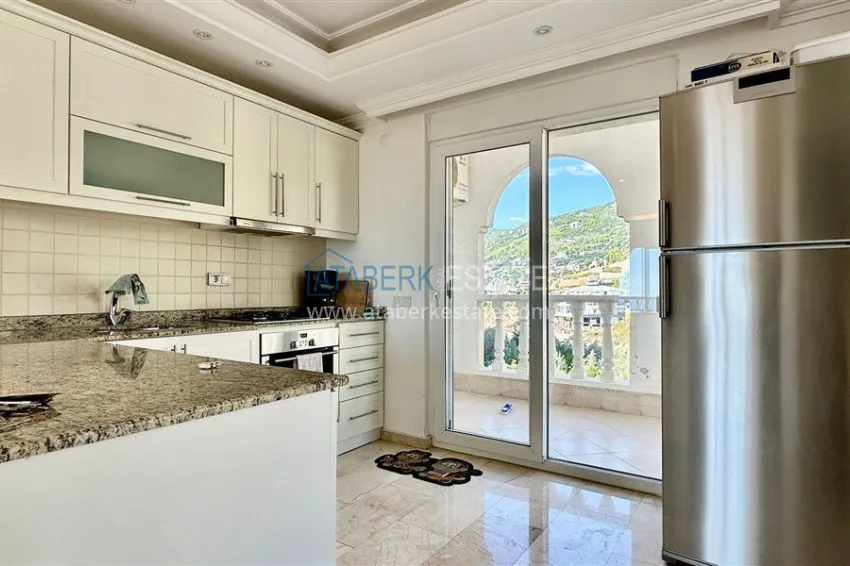 Purchase 2+1 apartment with furniture and sea view in Cikcilli - property for a residence permit in Alanya 3 
