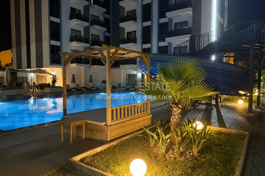 2+1 duplex in Alanya, Oba — duplex penthouse with furniture, open mountain view 12 