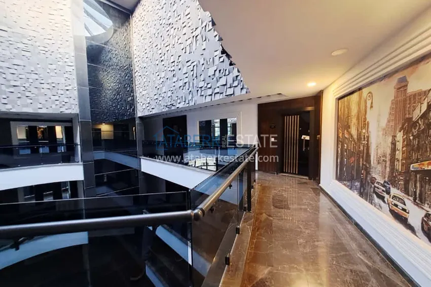 2+1 apartment with furniture and sea and mountain views in a luxury complex — Alanya, Mahmutlar district 18 