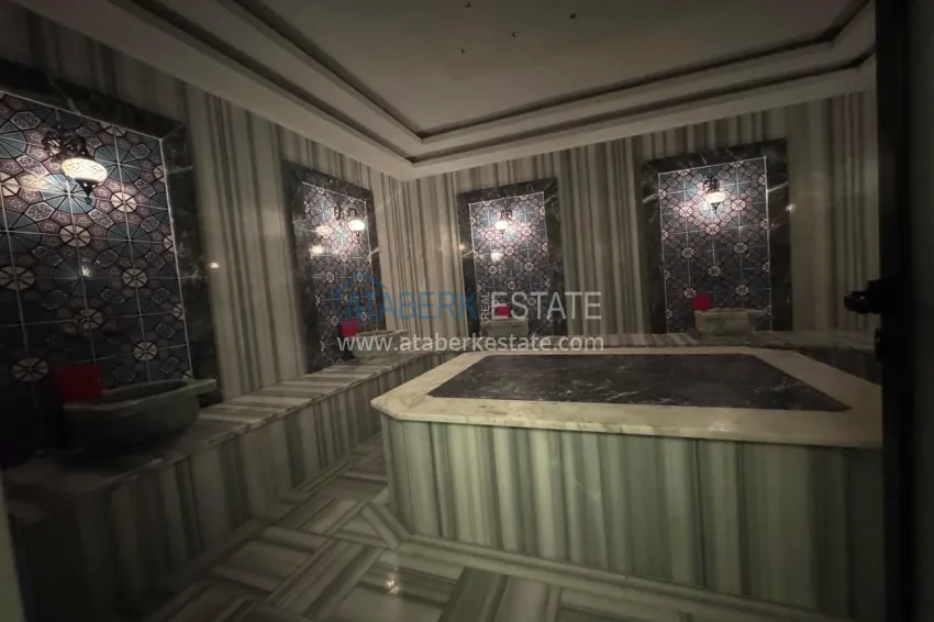 1+1 furnished apartment in Alanya, Kestel - 150 m to the sea, glazed balcony 14 