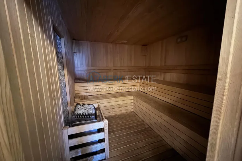 1+1 furnished apartment in Alanya, Kestel - 150 m to the sea, glazed balcony 15 