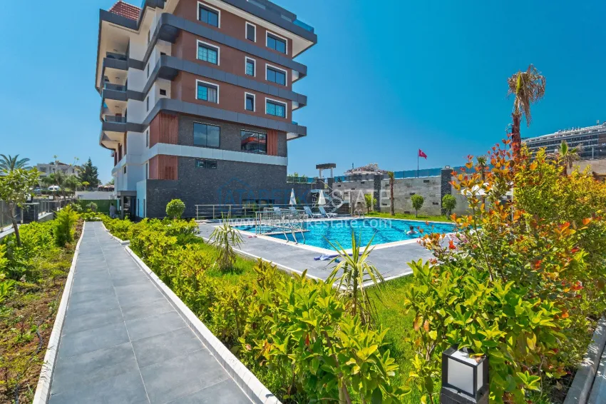 1+1 furnished apartment in Alanya, Kestel - 150 m to the sea, glazed balcony 1 