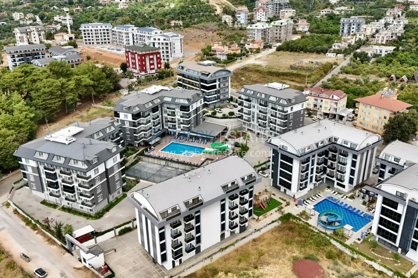 2+1 duplex in Alanya, Oba — duplex penthouse with furniture, open mountain view 2 