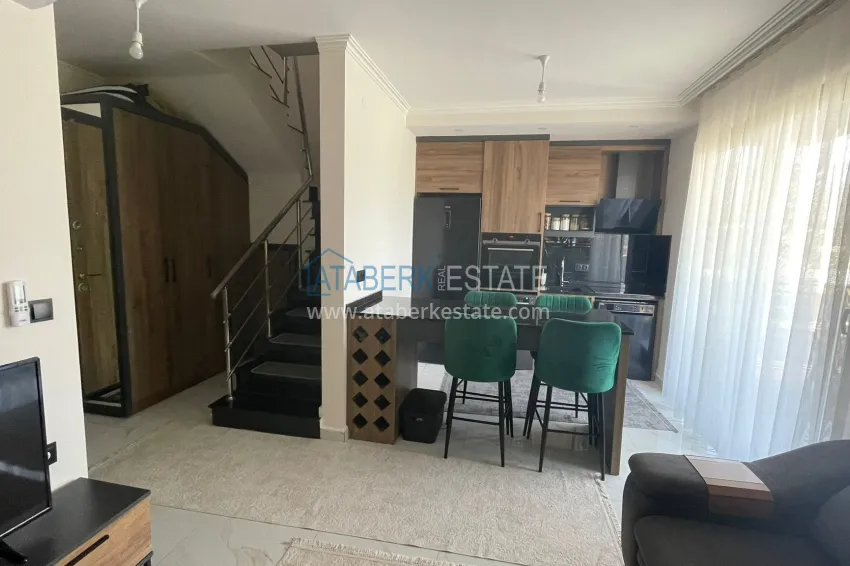 Purchase 2+1 duplex in Alanya, Oba — duplex penthouse with furniture, open mountain view 1 