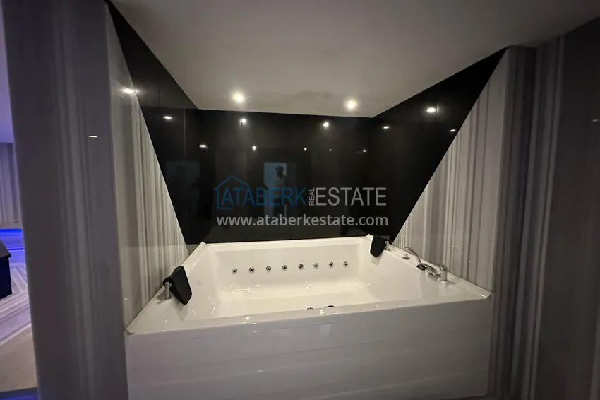 2+1 apartment with furniture and sea and mountain views in a luxury complex — Alanya, Mahmutlar district 31 