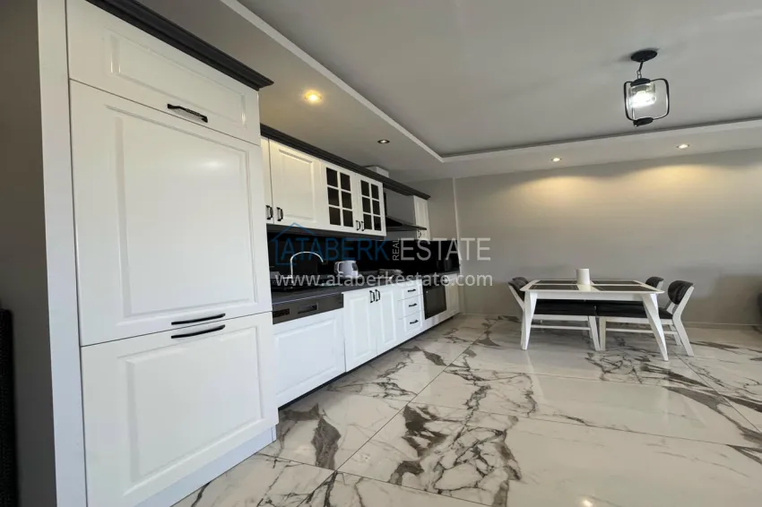Purchase 1+1 furnished apartment in Alanya, Kestel - 150 m to the sea, glazed balcony 2 