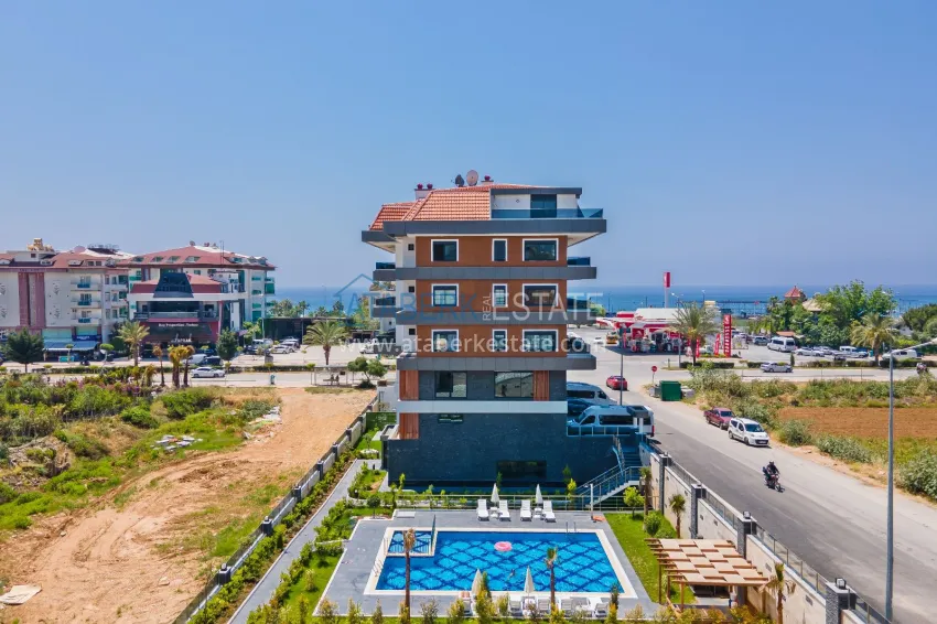 1+1 furnished apartment in Alanya, Kestel - 150 m to the sea, glazed balcony 3 
