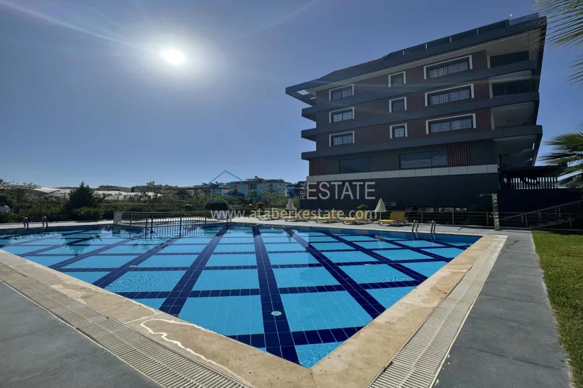 1+1 furnished apartment in Alanya, Kestel - 150 m to the sea, glazed balcony 6 