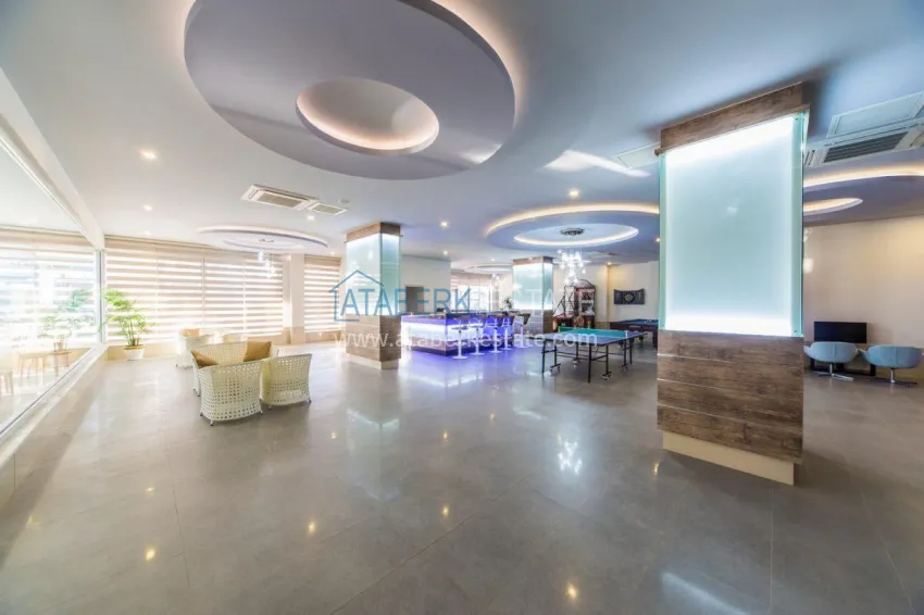 3+1 duplex apartment with 80 m2 terrace and private sauna — Alanya, Kestel district, 300 m from the sea 12 