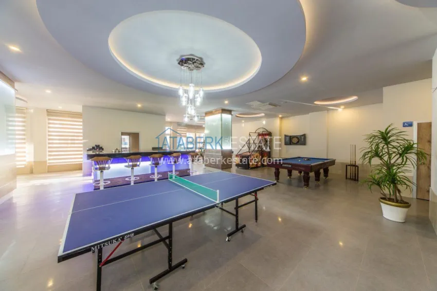 3+1 duplex apartment with 80 m2 terrace and private sauna — Alanya, Kestel district, 300 m from the sea 13 