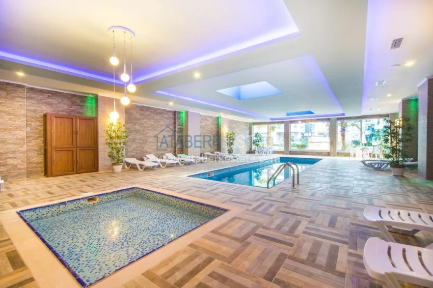 3+1 duplex apartment with 80 m2 terrace and private sauna — Alanya, Kestel district, 300 m from the sea 21 