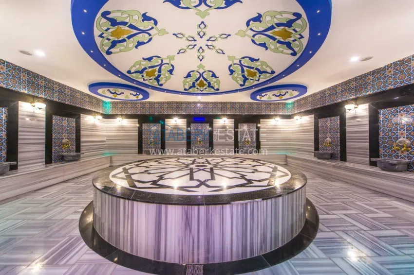 3+1 duplex apartment with 80 m2 terrace and private sauna — Alanya, Kestel district, 300 m from the sea 24 