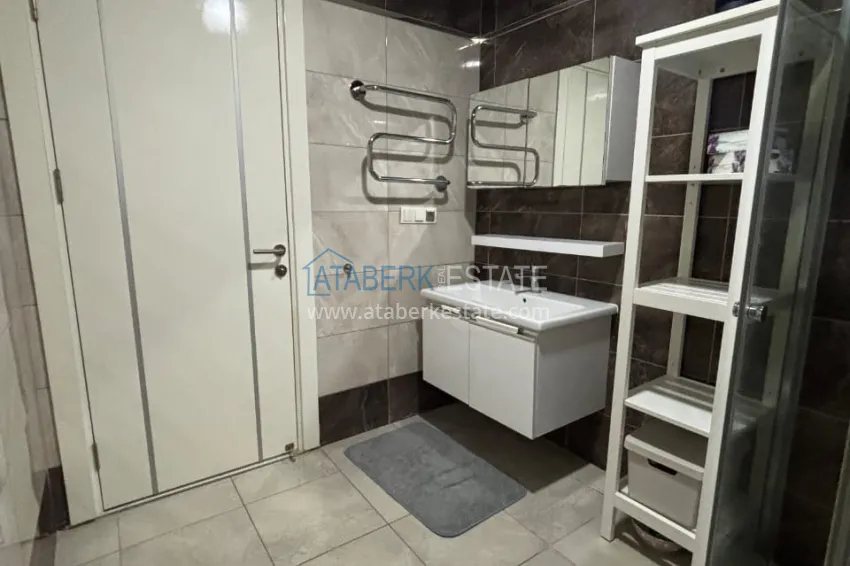 Purchase 3+1 duplex apartment with 80 m2 terrace and private sauna — Alanya, Kestel district, 300 m from the sea 29 