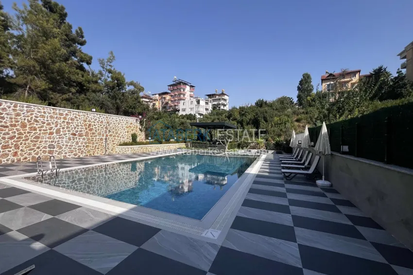 1+1 apartment in Alanya, Kestel — one-bedroom apartment with new furniture and sea views 1 