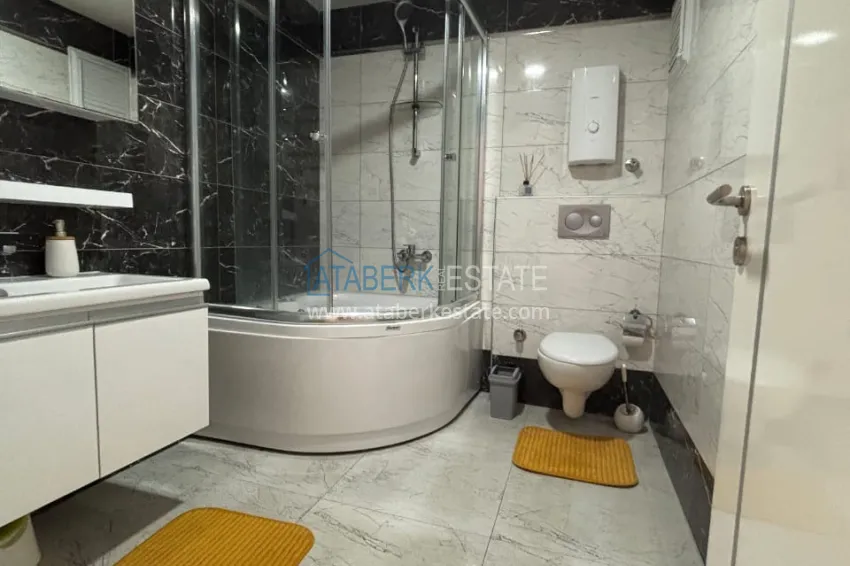 Purchase 3+1 duplex apartment with 80 m2 terrace and private sauna — Alanya, Kestel district, 300 m from the sea 30 