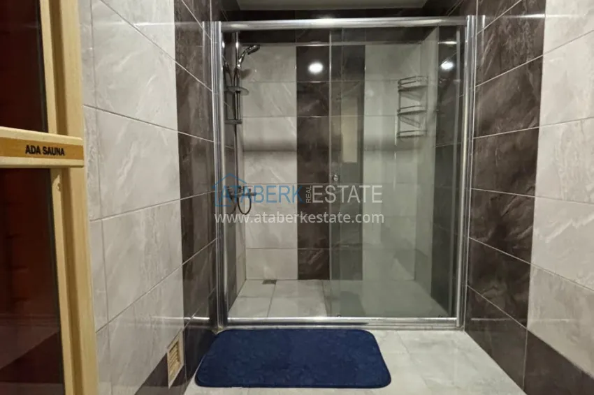 Purchase 3+1 duplex apartment with 80 m2 terrace and private sauna — Alanya, Kestel district, 300 m from the sea 32 