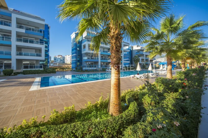 3+1 duplex apartment with 80 m2 terrace and private sauna — Alanya, Kestel district, 300 m from the sea 3 
