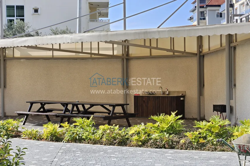 1+1 apartment in Kestel 200 meters from the sea - with sea and mountain views 12 