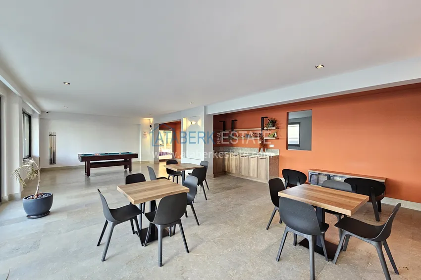 1+1 apartment in Kestel 200 meters from the sea - with sea and mountain views 15 