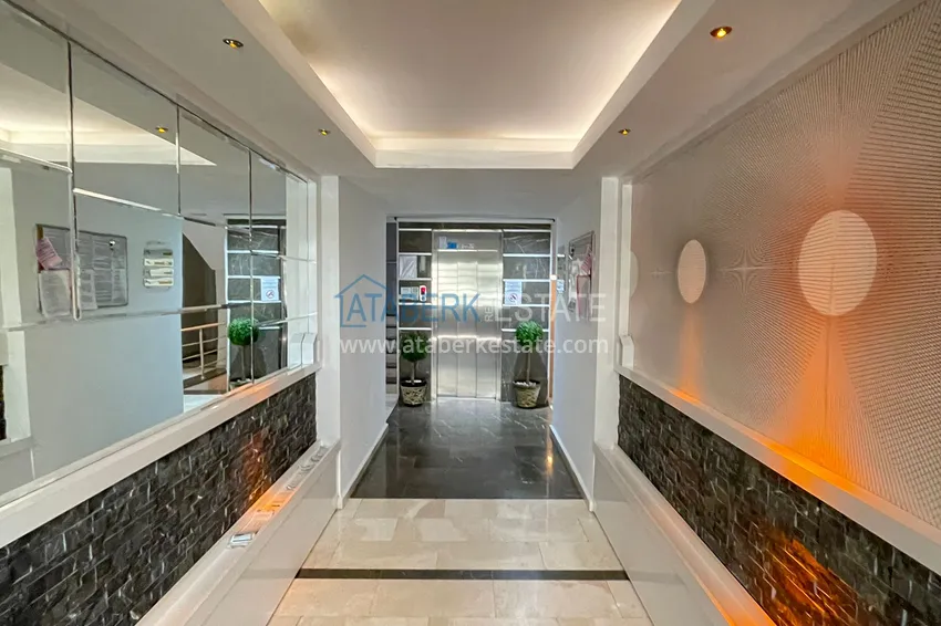 3+1 penthouse duplex with furniture and a glazed balcony in the Oba area. Real estate for a residence permit 13 