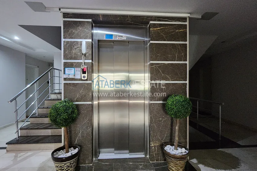 3+1 penthouse duplex with furniture and a glazed balcony in the Oba area. Real estate for a residence permit 14 