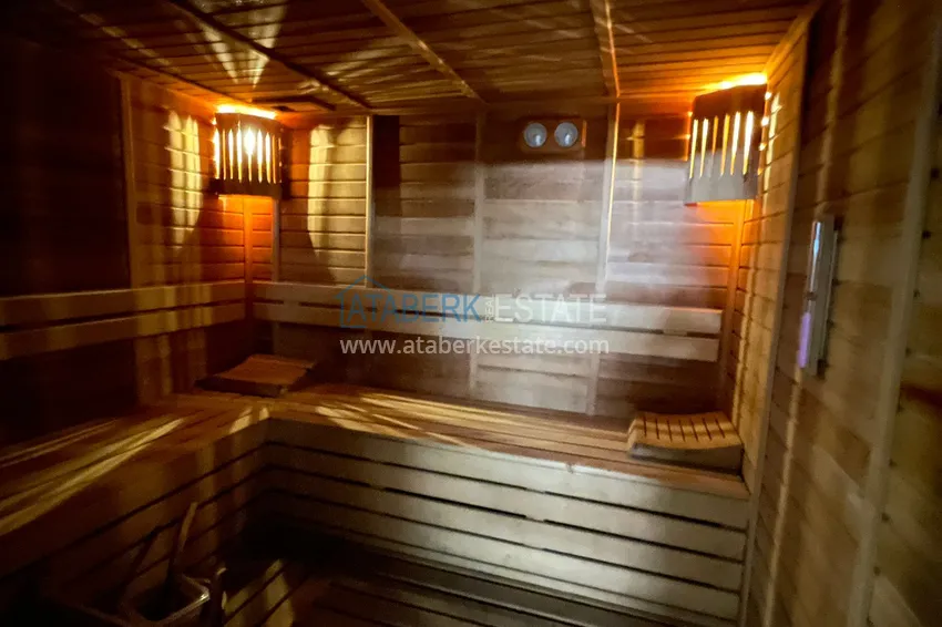 3+1 penthouse duplex with furniture and a glazed balcony in the Oba area. Real estate for a residence permit 16 