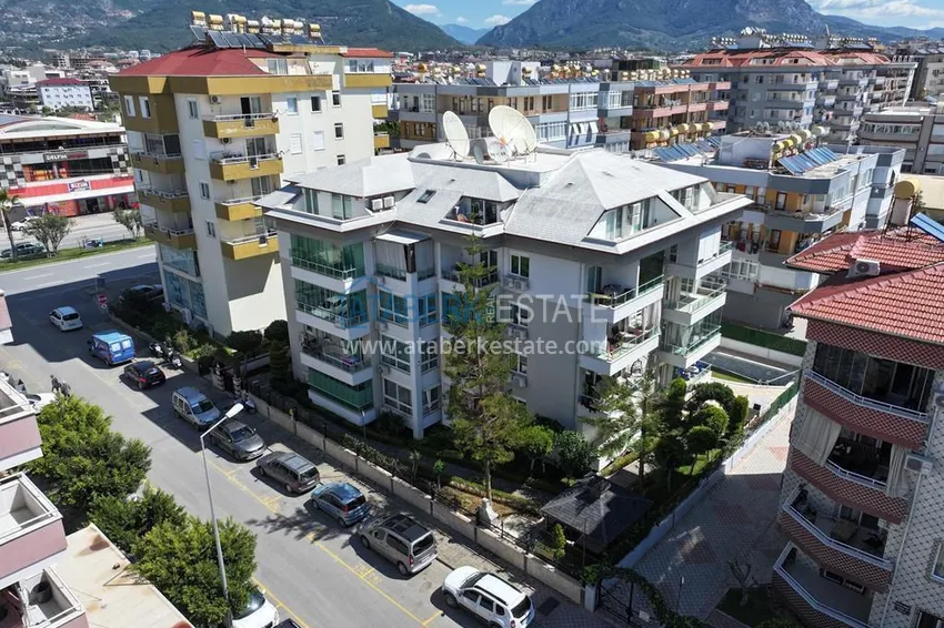 3+1 penthouse duplex with furniture and a glazed balcony in the Oba area. Real estate for a residence permit 4 