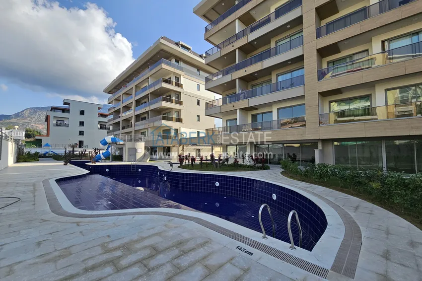 1+1 apartment in Kestel 200 meters from the sea - with sea and mountain views 5 